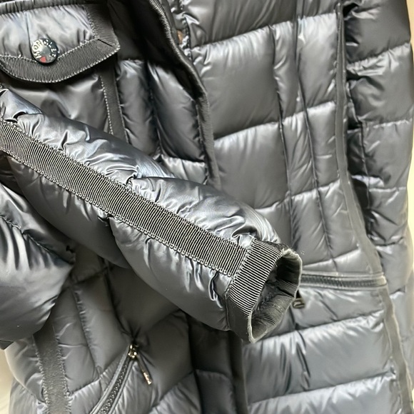 Moncler Hermine Down Puffer Coat Jacket Blue Size 0 - Picture 4 of 9